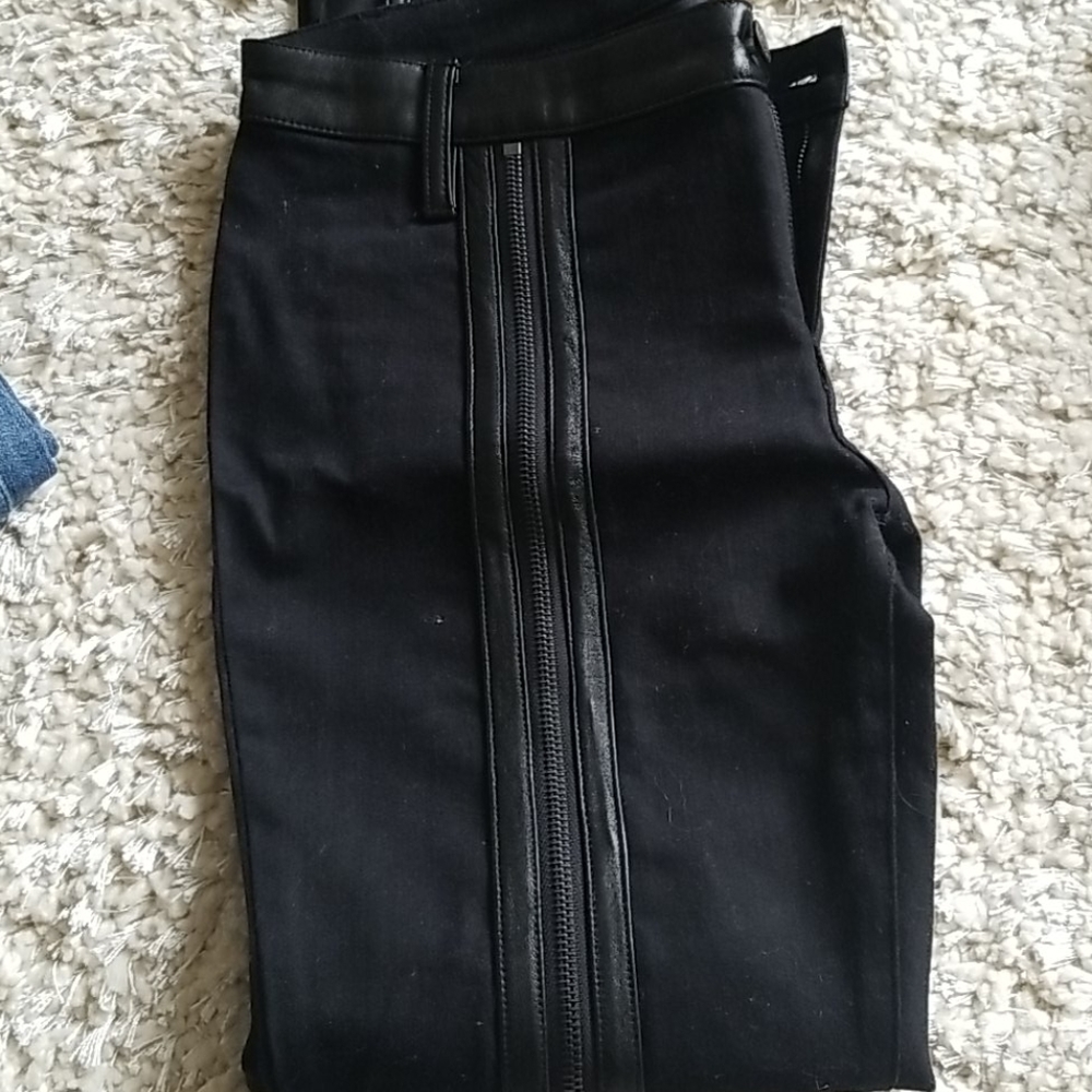 Sass & Bide Black Zip up leg Jean's